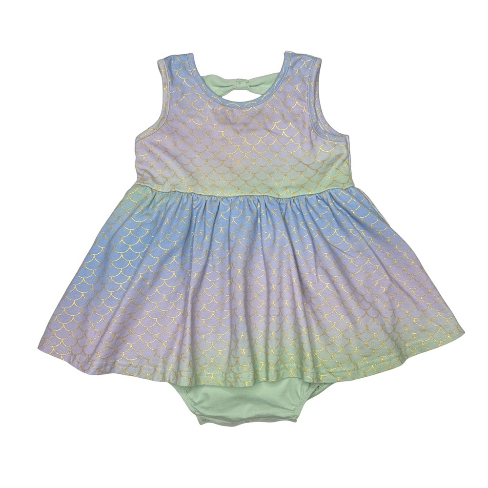 Swoon Baby Ombre Under The Sea Dainty Bow Bubble‎ Dress